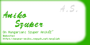 aniko szuper business card